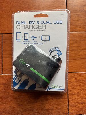 GOXT 10908 12V Dual and USB Socket Auto/ Car Adaptor -P