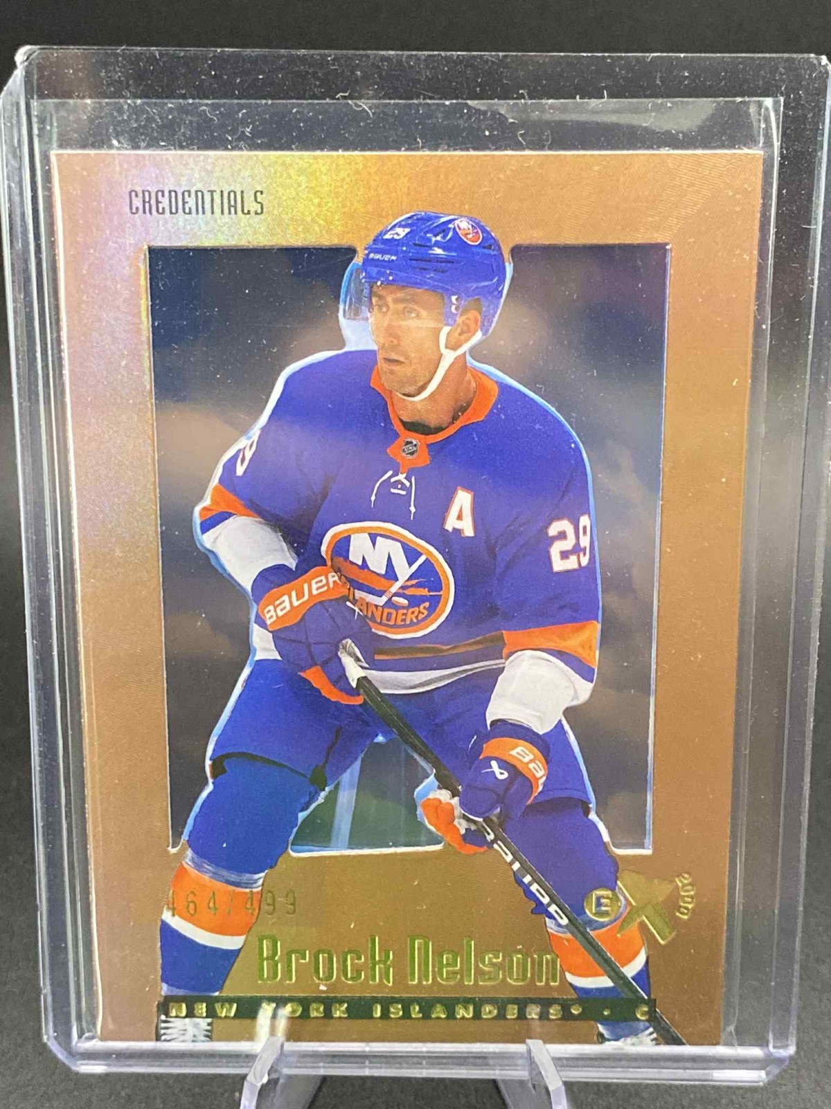 Brock Nelson 2023-24 SkyBox EX-2000 Credentials /499 #17 New York Islanders