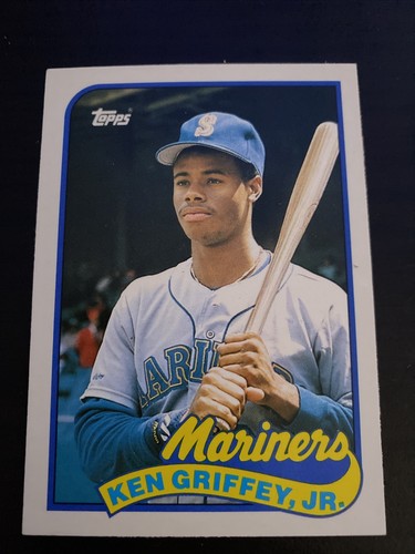 Ken Griffey Jr. 1989 Topps Traded Tiffany RC Mariners PSA 7