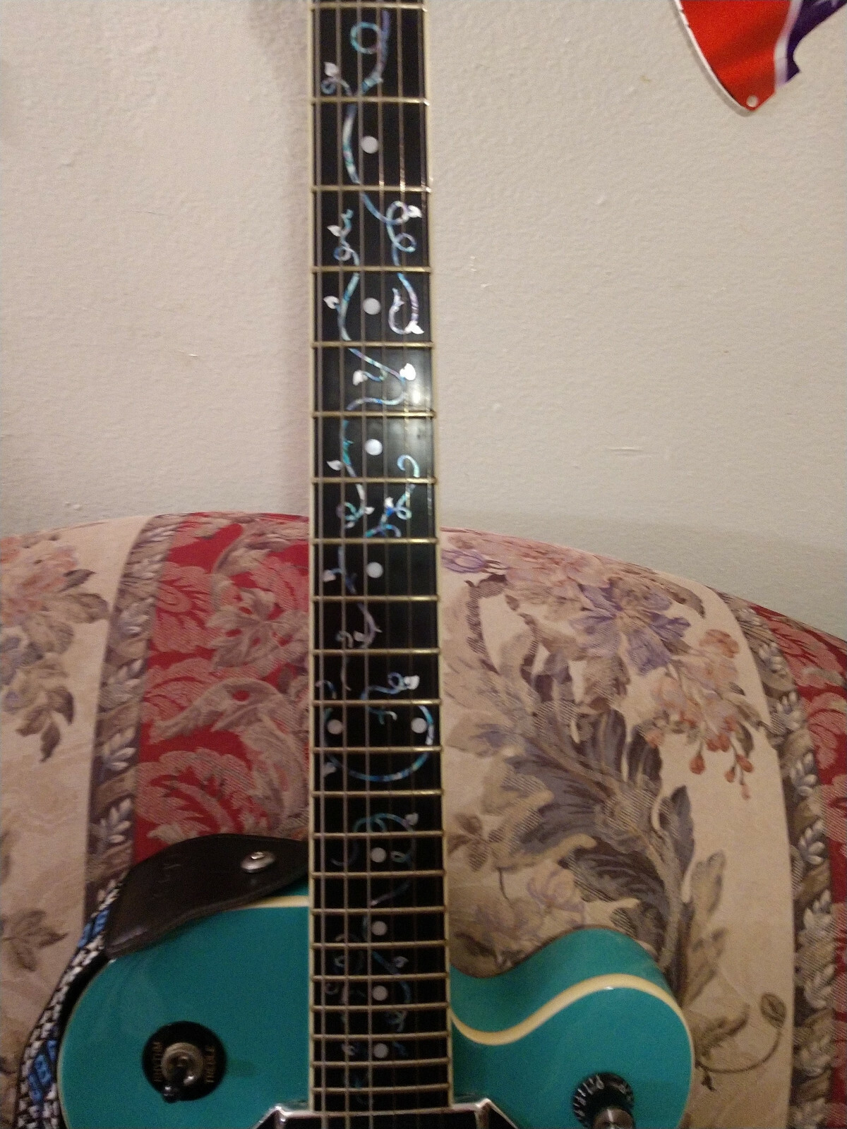 Epiphone Wildcat  Semi hollow Teal Guitar with BIGSBY