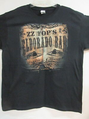 ZZ TOP OFFICIAL ELDORADO BAR TOUR 2012 BAND CONCERT MUSIC T-SHIRT  EXTRA LARGE