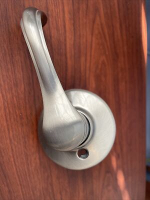 Kwikset 604DNL Nickel Dorian Lever Interior Pack For Single Cylinder Handlesets