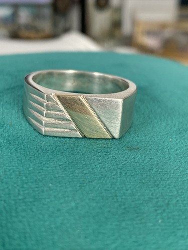 MMA BA Co Vintage Silver Sterically Modified Ring 925 16号