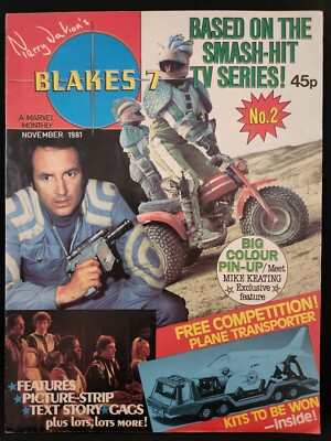 Terry Nation's Blakes 7 UK Science Fiction TV Show Magazine 2 November 1981