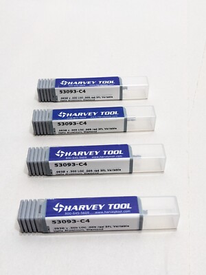HARVEY TOOL # 53093-C4 Solid Carbide Variable Helix End Mill for Aluminum Alloys