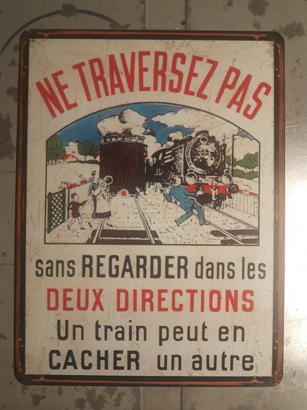 Plaque Metal Vintage Sncf 