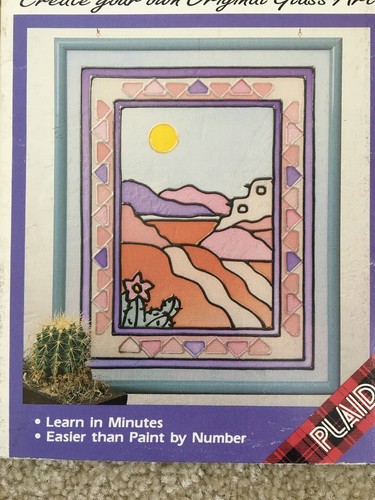 Vintage Gallery Glass Painting Pattern CANYON WINDOW 15220 16” X 20”