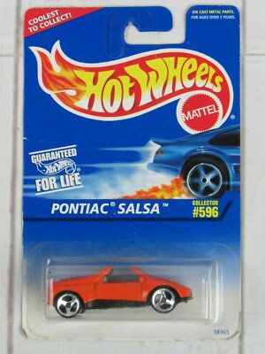 Hot Wheels 1995 #596 Pontiac Salsa Orange