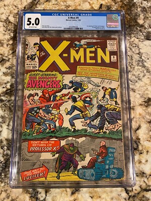 X-MEN #9 CGC 5.0 OW PAGES 1ST X-MEN VS AVENGERS HOT BOOK MCU APP SOON INVEST NOW
