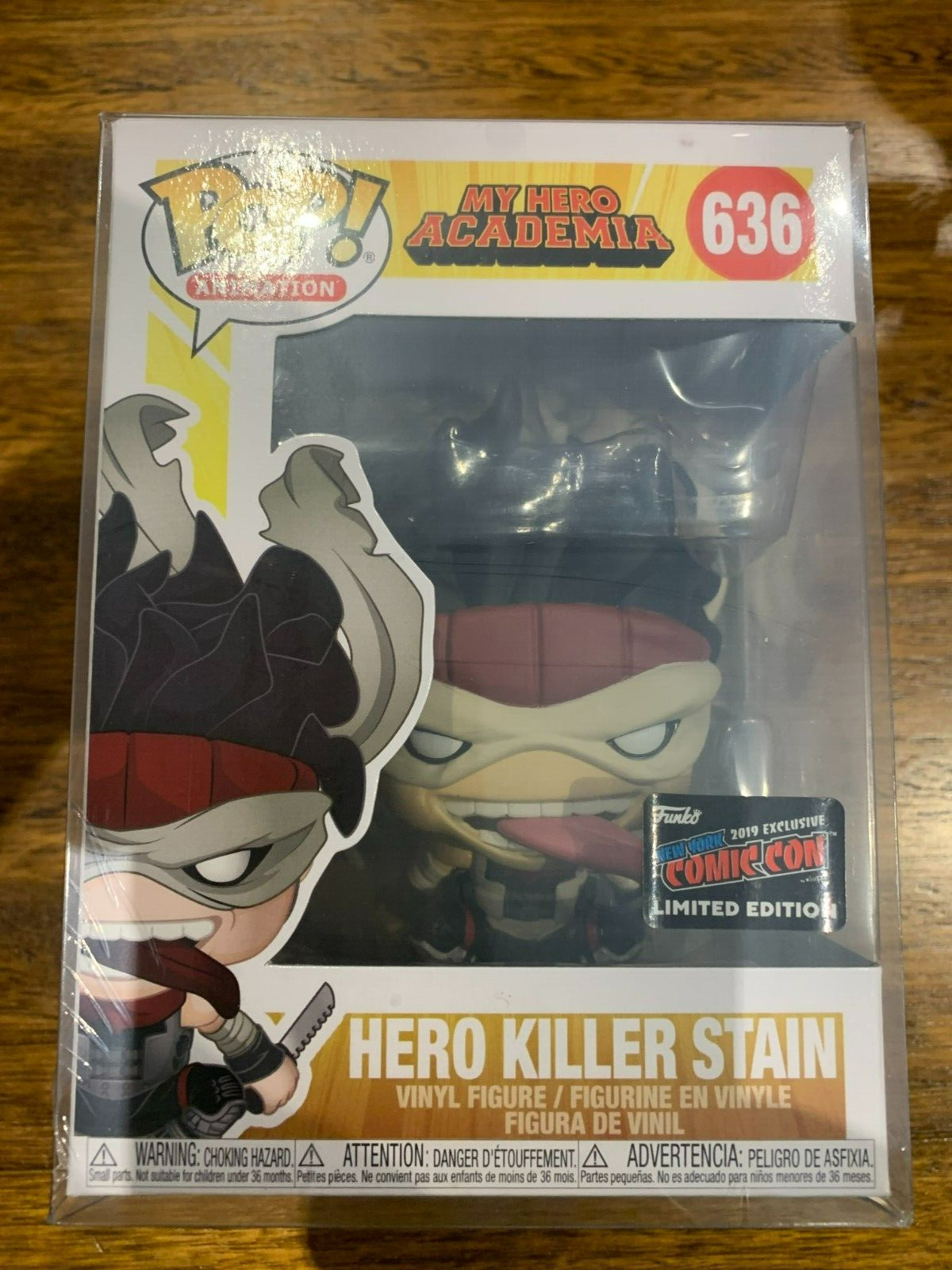 ファンコポップ ヒーローキラー ステイン #636 NYCC2019限定版 FUNKO POP! #636 HERO KILLER STAIN MY HERO ACADEMIA 2019 NYCC