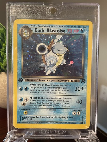 わるいカメックスDark Blastoise 3/82 Dark Blastoise Holo Rare 3/82 Team Rocket Pokemon TCG Card