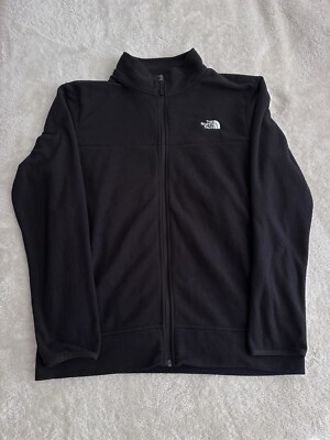 North Face Black Fleece Full Zip Men s Jacket Size L