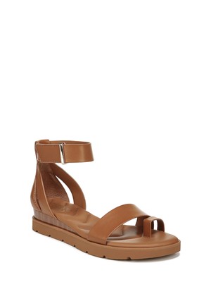 

FRANCO SARTO Женские коричневые сандалии Davenport на платформе 1/2 дюйма с круглым носком на танкетке 9,5 м, Коричневый, I1630S1