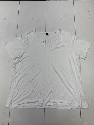 Old Navy Womens White Short Sleeve Shirt Size XXL Tall