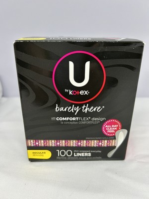 U By Kotex Barely There Liners Regular 1 Pack Of 100 New 231143