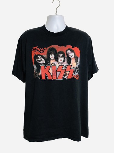 Vintage 98-99年KISS ツアーTシャツ黒XL KISS Vintage Autographed Shirt 90's All Sport Eric Singer