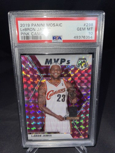 Mosaic Prizm 2019-20 LA Lakers Lebron James Pink Camo MVP