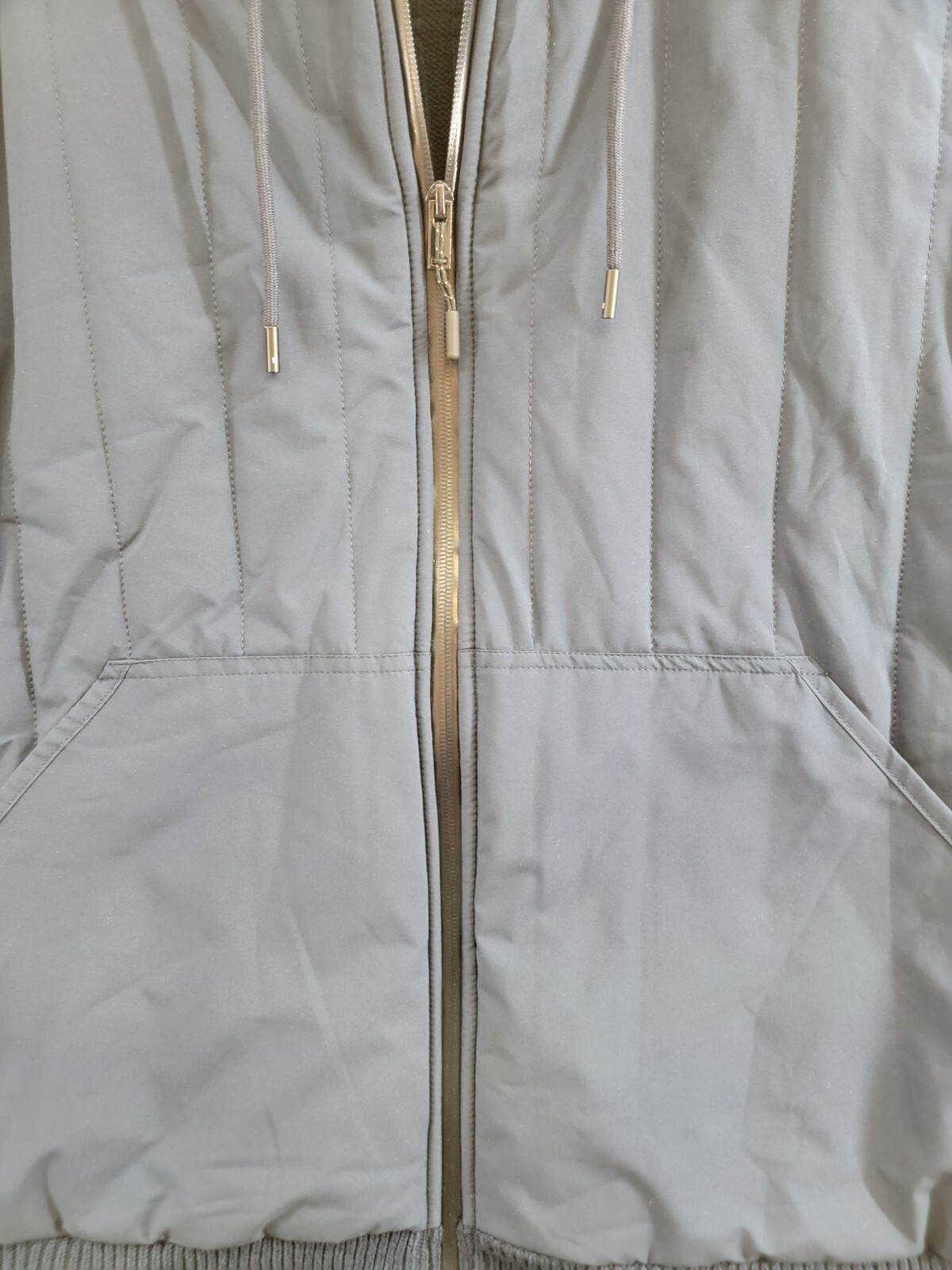 BASS OUTDOOR Mixed Media Zip-Front Hooded Sweater Jacket Men's XL Navy Blaze L/S - Picture 9 of 17