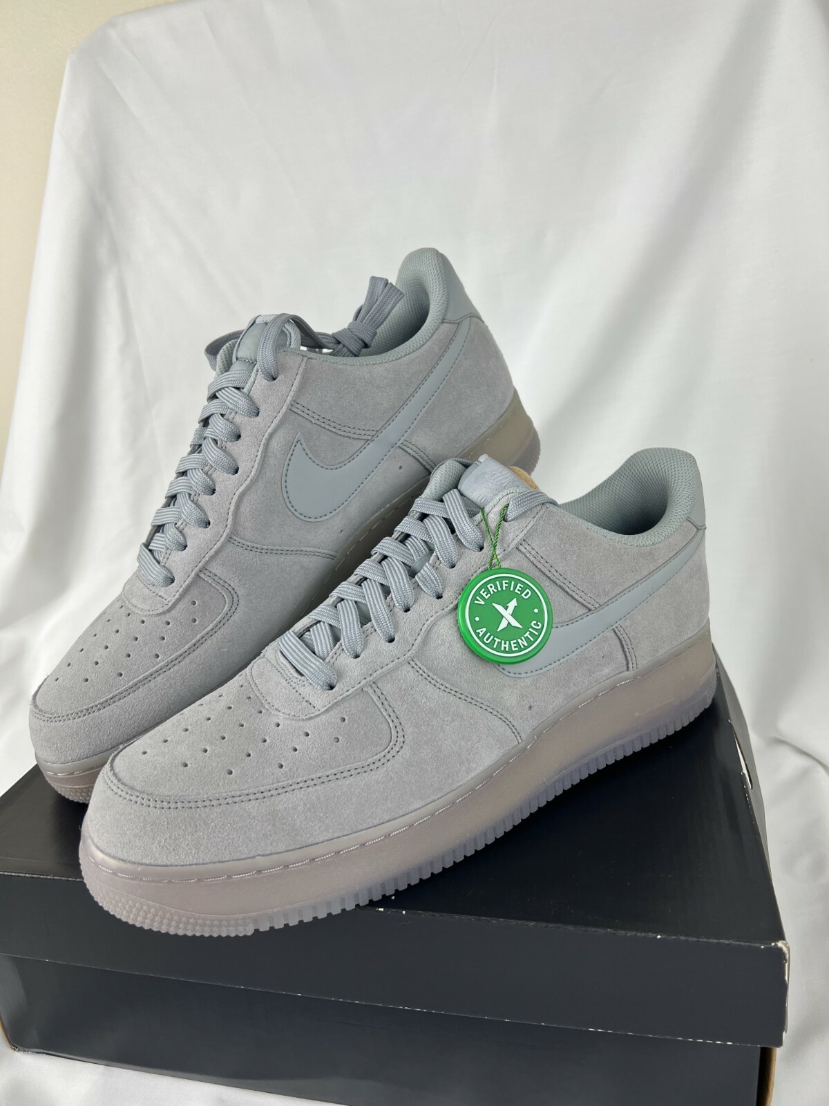 grey suede air force ones