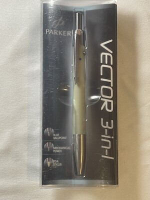 Parker  Vector  3-IN-1 Ballpoint Pen ,  0.7mm  Pencil,  Pda Stylus  NOS