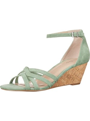 

Женские зеленые эластичные сандалии на танкетке с пряжкой CHARLES, размер  м, Зеленый, 2D20S023