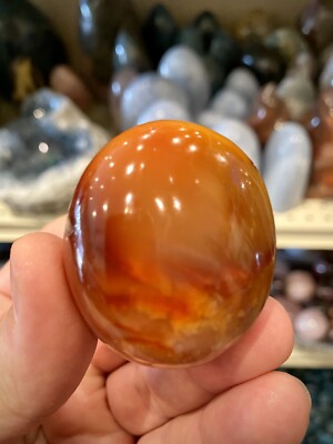 Carnelian Crystal Stone Healing Crystals Yoga Reiki Meditation Rock 2x1,5'' ZENDA