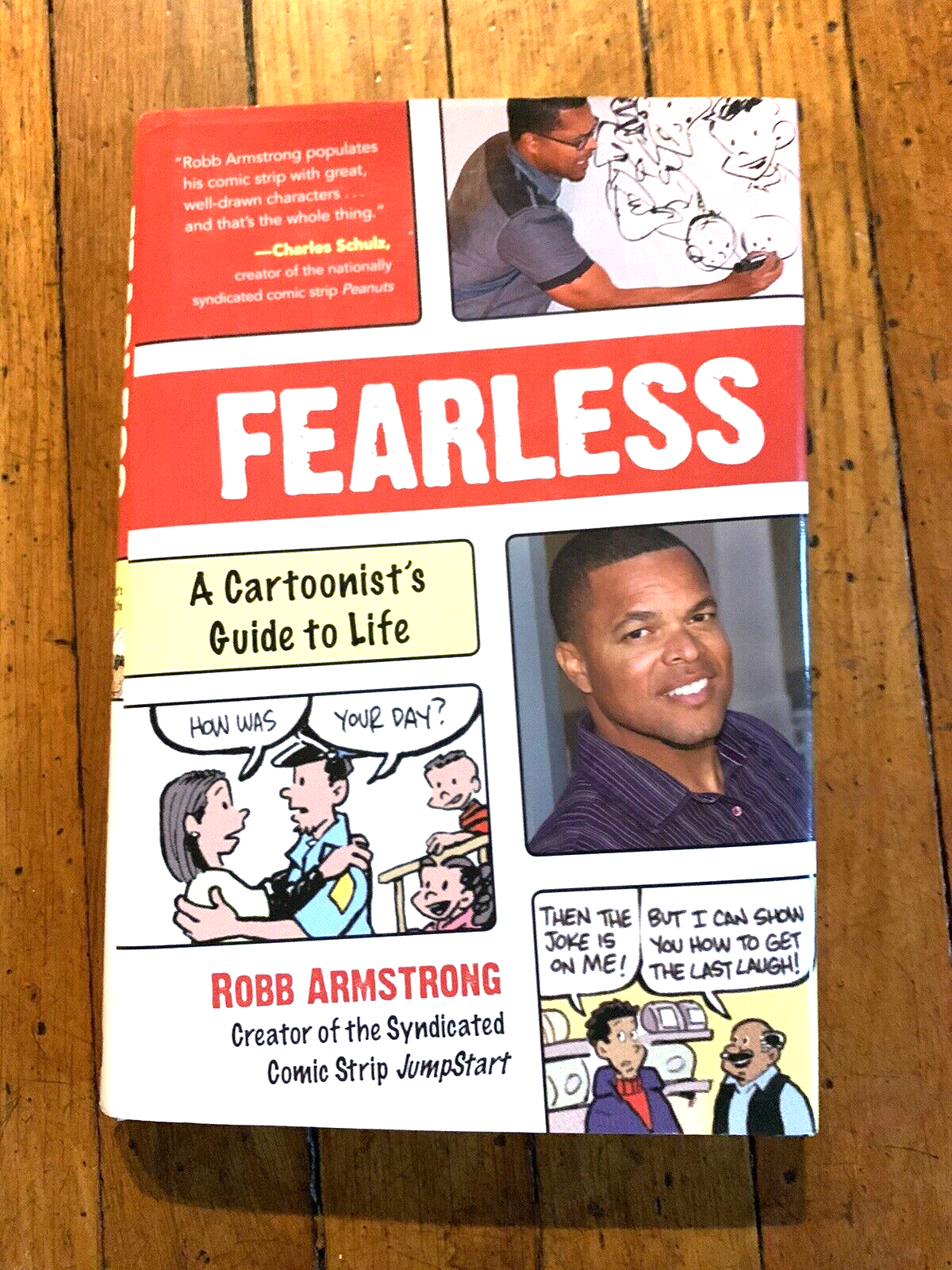 Fearless : A Cartoonist's Guide to Life by Robb Armstrong (2016, HC, INSCRIBED)