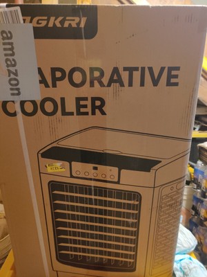 Evaporative Cooler, VAGKRI 2100CFM Air Cooler, 120°Oscillation Swamp Cooler 