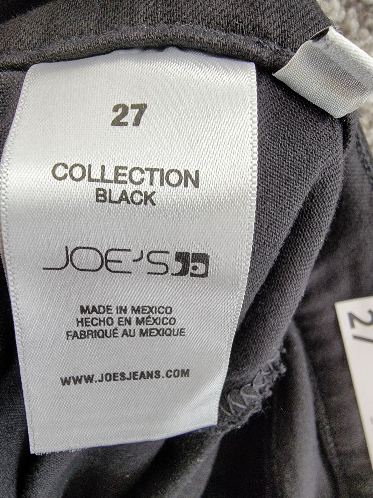 Joe's Jeans The Pleated High Rise Wide Leg Jeans Women's 27 Black Zipper Fly - Picture 14 of 17
