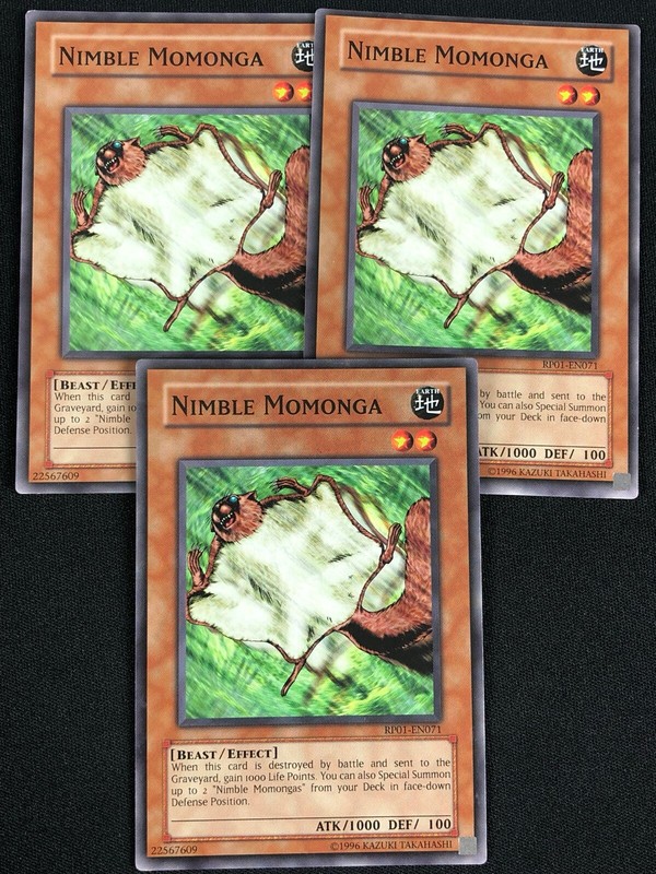 YUGIOH NIMBLE MOMONGA RP01-EN071 COMMON X3 (NM) | eBay