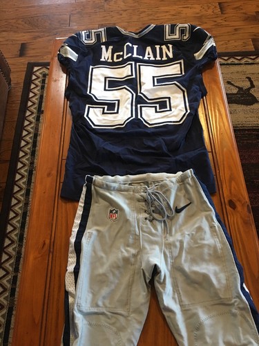 dallas cowboys game issued jersey and pants
