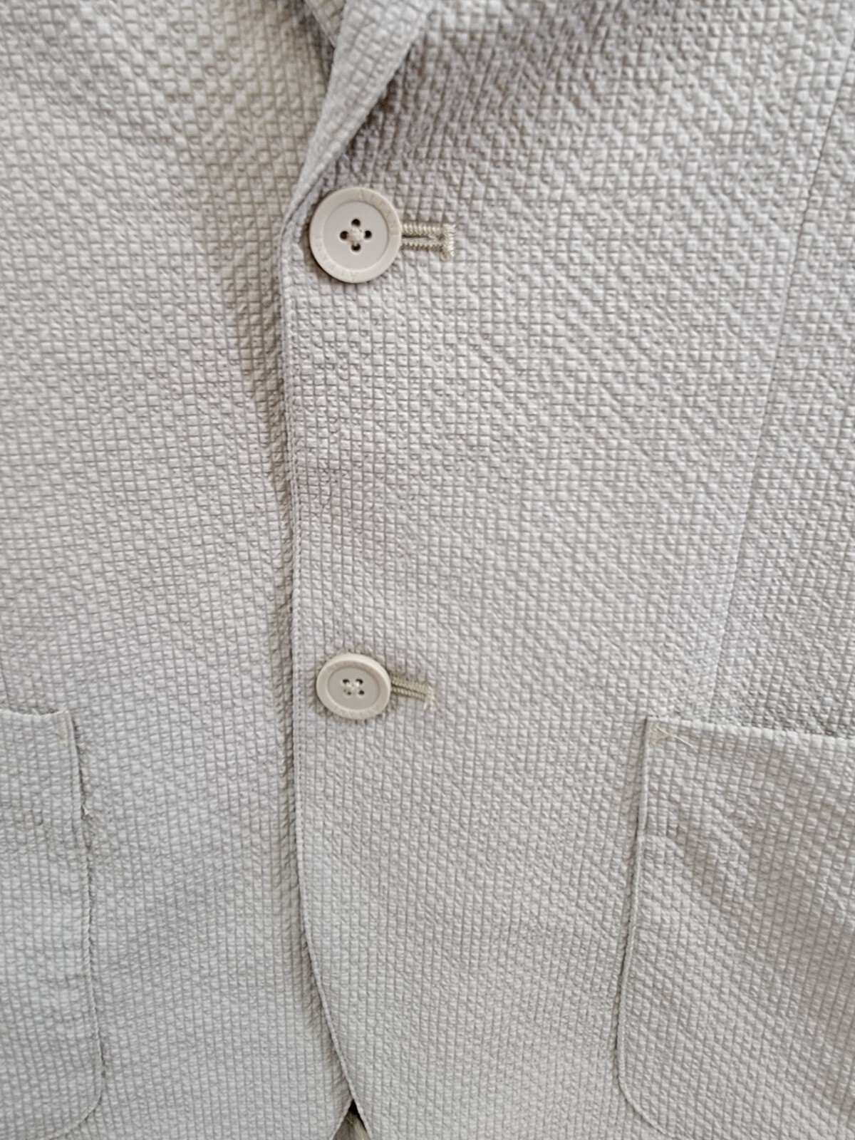 Alfani Classic-Fit Textured Seersucker Jacket Men's S Twill Notch Lapel L/S - Picture 9 of 19