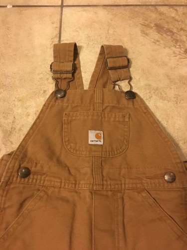 Carhartt Brown Overalls Size 2T EUC
