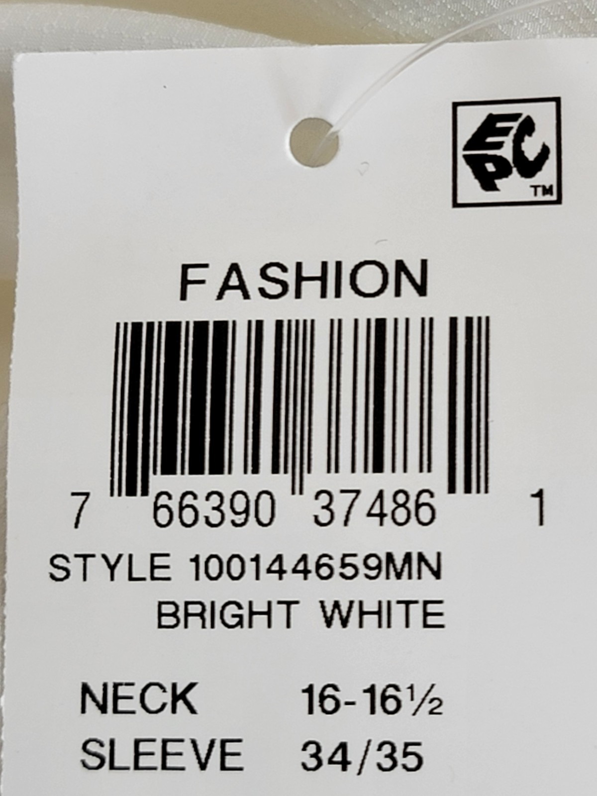 Alfani Regular Fit Travel Ready Solid Dress Shirt Men's 16-16.5 34-35 White L/S - Picture 19 of 19
