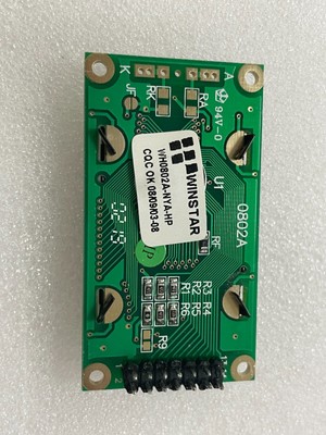 10 PCS LCD Display Module, 8x2, Yellow / Green, STN, Positive, Reflective
