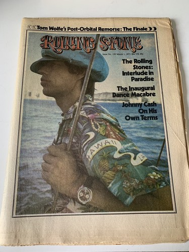 Rolling Stone #129 _ 1973 Mick Jagger Eric Clapton Johnny Cash Chevy Chase/Nixon