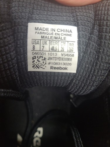 108313026 Rebok black and purple size 8