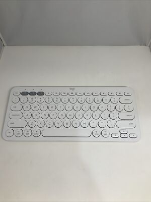 Logitech K380 Bluetooth Keyboard for Mac - Off-White Tested And Working