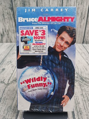 Bruce Almighty (VHS, 2003) Jim Carey, Jennifer Aniston - Brand New / Sealed 