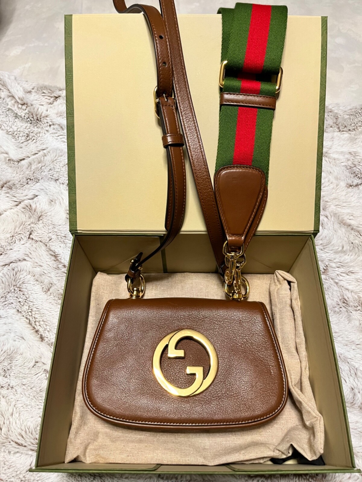 Gucci Blondie Shoulder Medium Bag brown | eBay