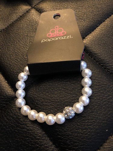 Paparazzi im-here-for-the-bride-white_bracelet