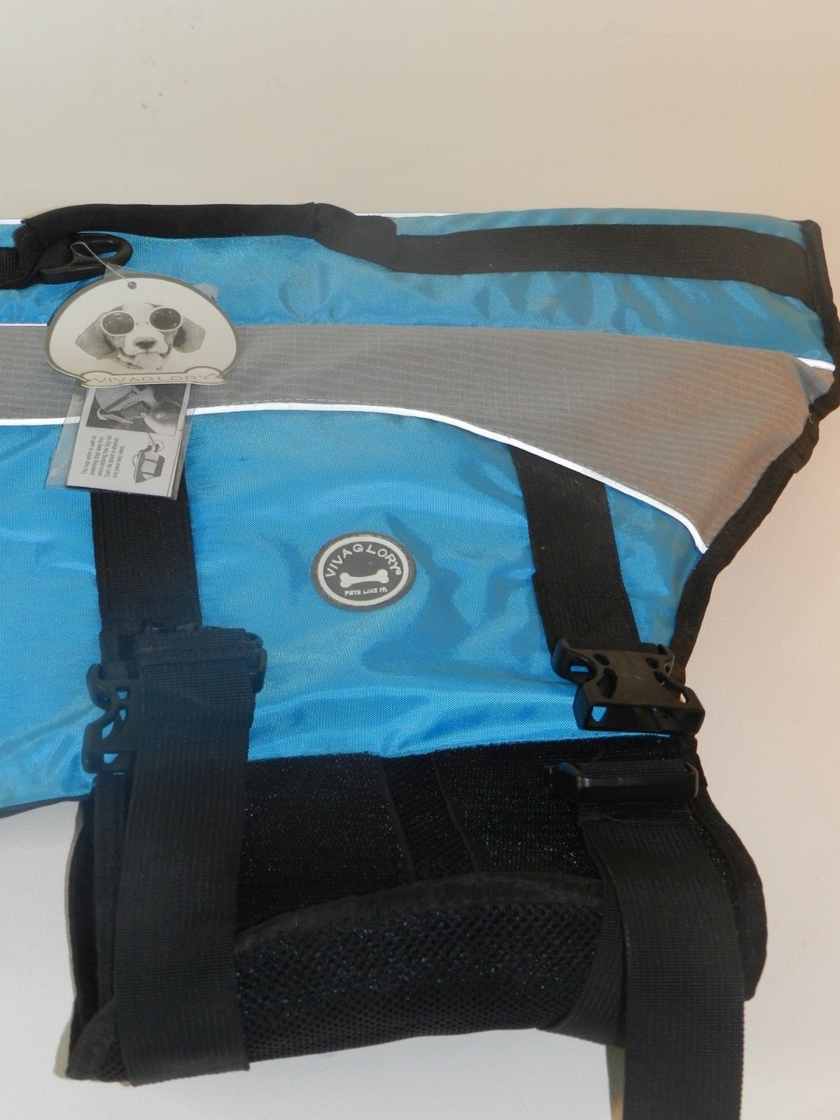 Vivaglory Dog Life Jackets with Extra Padding for Dogs, X-Large - Blue