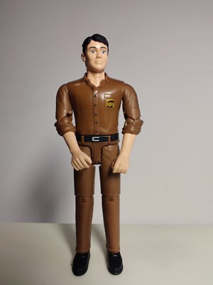 Bruder 2010 UPS Driver Figure 4'' Delivery Man Carrier Truck Van