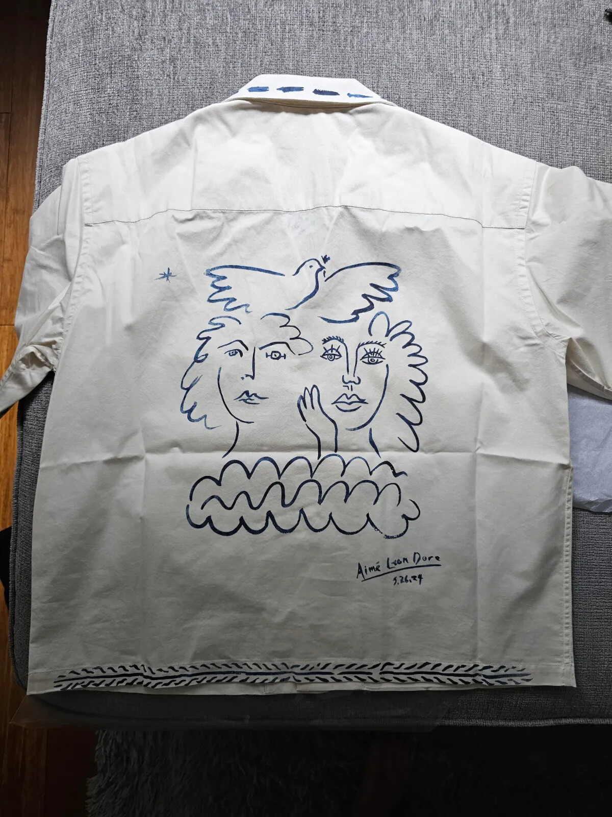 Aime Leon Dore「Lesvos」クロップドキャンプシャツ M 限定Aime Leon Dore「Lesvos」クロップドキャンプシャツ M