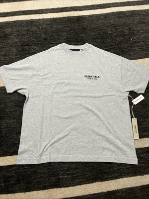 Essentials T Shirt - Grey - Oversized - Authentic - Size Adult Small 