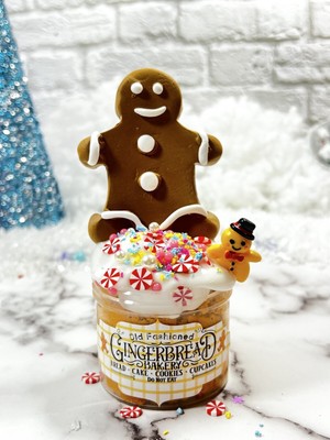 Gingerbread Bakery Snow Fizz Slime~DIY Clay~ Christmas Holiday Slimes~Scent~ASMR