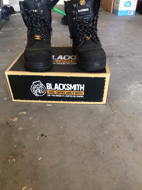 blacksmith steel cap boots
