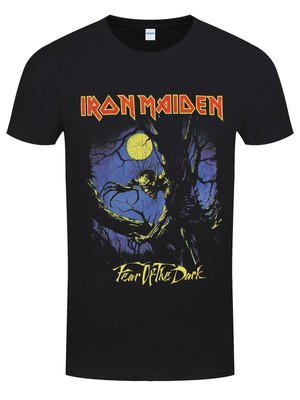 Iron Maiden Fear of the Dark Moonlight Mens Black T-Shirt