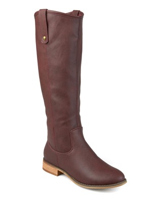 

JOURNEE COLLECTION Женские сапоги для верховой езды Maroon Taven Toe Block Heel, TAVEN-WNE-090XWC