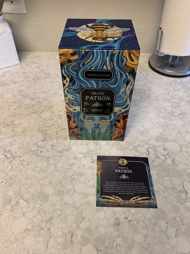 RARE Silver patron tin agave limited edition bee woman Mexican art Aztec 2020